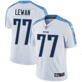 Nike Titans -77 Taylor Lewan White Stitched NFL Vapor Untouchable Limited Jersey