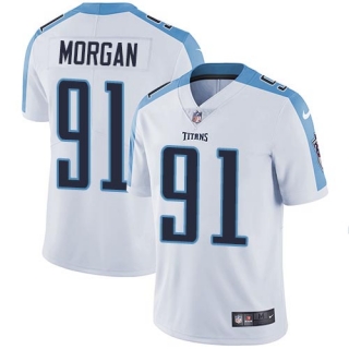 Nike Titans -91 Derrick Morgan White Stitched NFL Vapor Untouchable Limited Jersey