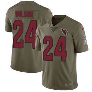 Nike Cardinals -24 Adrian Wilson Olive Stitched NFL Limited 2017 Salute to Service Jersey