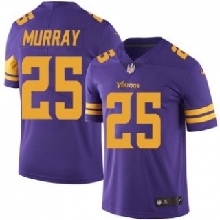 Nike Vikings -25 Latavius Murray Purple Stitched NFL Limited Rush Jersey