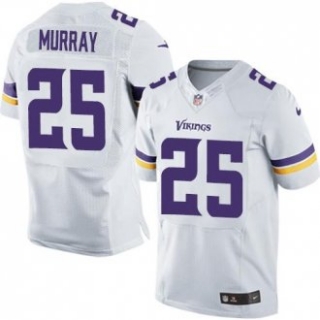 Nike Vikings -25 Latavius Murray White Stitched NFL Elite Jersey