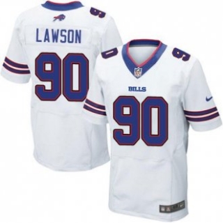Nike Bills -90 Shaq Lawson White Stitched NFL New Elite Jersey