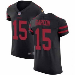 Nike 49ers -15 Pierre Garcon Black Alternate Stitched NFL Vapor Untouchable Elite Jersey
