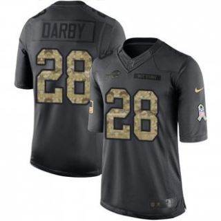 Buffalo Bills -28 Ronald Darby Nike Anthracite 2016 Salute to Service Jersey