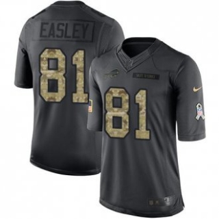 Buffalo Bills -81 Marcus Easley Nike Anthracite 2016 Salute to Service Jersey