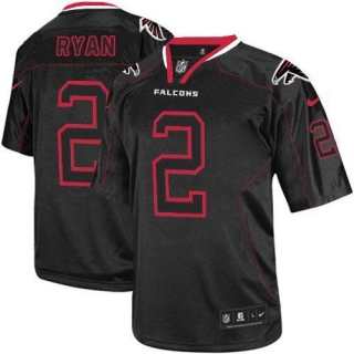 Nike Falcons -2 Matt Ryan Lights Out Black Men's Stitched NFL Elite Jersey