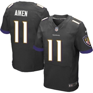 Nike Ravens -11 Kamar Aiken Black Alternate Men's Stitched NFL New Elite Jersey