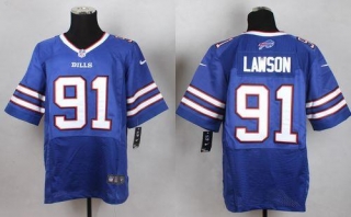 Nike Bills -91 Manny Lawson Royal Blue Team Color Men's Stitched NFL New Elite Jersey
