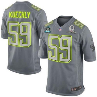 Nike Panthers -59 Luke Kuechly Grey Pro Bowl With 20TH Season Patch Men's Stitched NFL Elite Team Sa