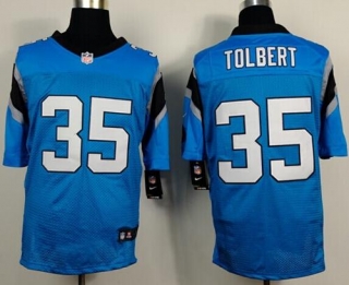 Nike Panthers -35 Mike Tolbert Blue Alternate Men's Stitched NFL Elite Jersey