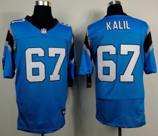 Nike Panthers -67 Ryan Kalil Blue Alternate Men's Stitched NFL Elite Jersey