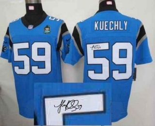 Nike Panthers -59 Luke Kuechly Blue Alternate With 20TH Season Patch Men's Stitched NFL Elite Autogr