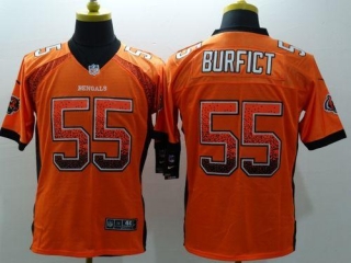 Nike Bengals -55 Vontaze Burfict Orange Alternate Men's Stitched NFL Elite Drift Fashion Jersey
