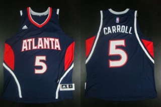 Revolution 30 Atlanta Hawks -5 DeMarre Carroll Blue Stitched NBA Jersey