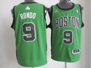 Boston Celtics -9 Rajon Rondo Green Black No Alternate Revolution 30 Stitched NBA Jersey