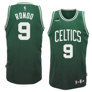 Boston Celtics -9 Rajon Rondo Green Resonate Fashion Swingman Stitched NBA Jersey