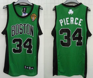 Boston Celtics -34 Paul Pierce Stitched Green Black Number Final Patch NBA Jersey