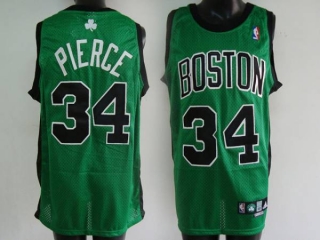 Boston Celtics -34 Paul Pierce Stitched Green Black Number NBA Jersey