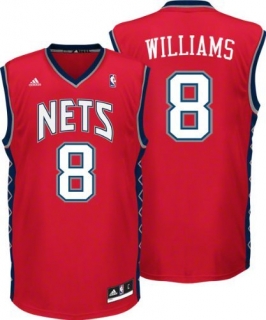 Brooklyn Nets -8 Deron Williams Red Revolution 30 Stitched NBA Jersey