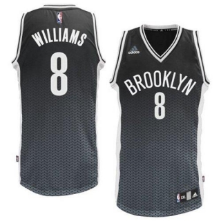 Brooklyn Nets -8 Deron Williams Black Resonate Fashion Swingman Stitched NBA Jersey