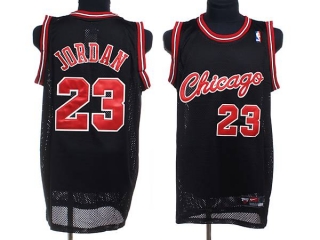 Chicago Bulls -23 Michael Jordan Stitched Black Crabbed Typeface NBA Jersey