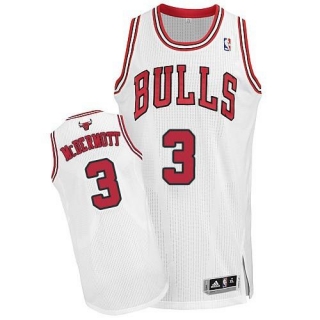 Revolution 30 Chicago Bulls -3 Doug McDermott White Stitched NBA Jersey