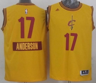 Cleveland Cavaliers -17 Anderson Varejao Yellow 2014-15 Christmas Day Stitched NBA Jersey