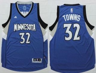 Minnesota Timberwolves -32 Karl-Anthony Towns Blue Stitched NBA Jersey