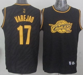 Cleveland Cavaliers -17 Anderson Varejao Black Precious Metals Fashion Stitched NBA Jersey