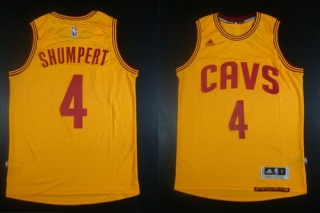 Revolution 30 Cleveland Cavaliers -4 Iman Shumpert Gold Stitched NBA Jersey