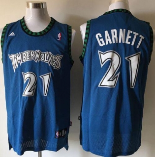 Minnesota Timberwolves -21 Retro Garnett Blue Stitched NBA Jersey