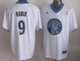 Minnesota Timberwolves -9 Ricky Rubio White 2013 Christmas Day Swingman Stitched NBA Jersey