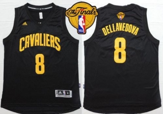Cleveland Cavaliers -8 Matthew Dellavedova Black Fashion The Finals Patch Stitched NBA Jersey