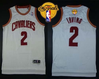 Revolution 30 Cleveland Cavaliers -2 Kyrie Irving White The Finals Patch Stitched NBA Jersey
