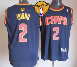 Revolution 30 Cleveland Cavaliers -2 Kyrie Irving Navy Blue The Finals Patch Stitched NBA Jersey