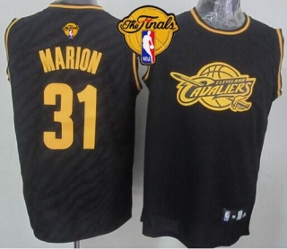 Cleveland Cavaliers -31 Shawn Marion Black Precious Metals Fashion The Finals Patch Stitched NBA Jer