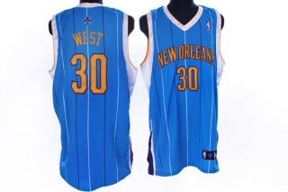 New Orleans Pelicans -30 David West Stitched Baby Blue NBA Jersey