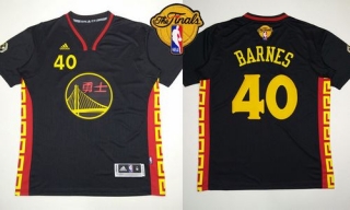 Golden State Warriors -40 Harrison Barnes Black Slate Chinese New Year The Finals Patch Stitched NBA