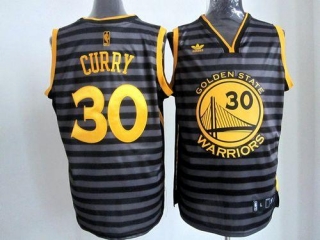 Golden State Warriors -30 Stephen Curry Black Grey Groove Stitched NBA Jersey