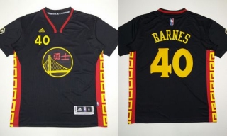 Golden State Warriors -40 Harrison Barnes Black Slate Chinese New Year Stitched NBA Jersey