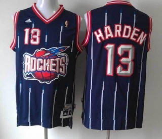 Houston Rockets -13 James Harden Navy Hardwood Classic Fashion Stitched NBA Jersey