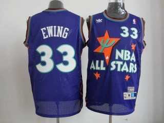 Mitchell And Ness New York Knicks -33 Patrick Ewing All star Swingman Blue Stitched NBA Jersey