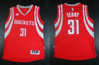 Revolution 30 Houston Rockets -31 Jason Terry Red Road Stitched NBA Jersey