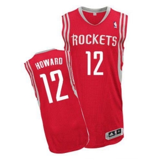 Revolution 30 Houston Rockets -12 Dwight Howard Red Road Stitched NBA Jersey