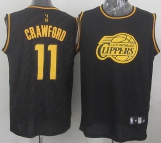 Los Angeles Clippers -11 Jamal Crawford Black Precious Metals Fashion Stitched NBA Jersey