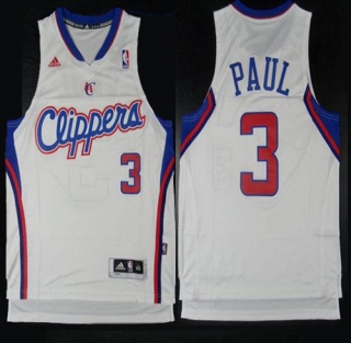 Los Angeles Clippers -3 Chris Paul White Revolution 30 Stitched NBA Jersey