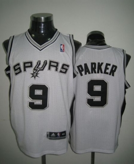 Revolution 30 San Antonio Spurs -9 Tony Parker White Stitched NBA Jersey