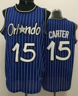 Orlando Magic -15 Vince Carter Blue Throwback Stitched NBA Jersey