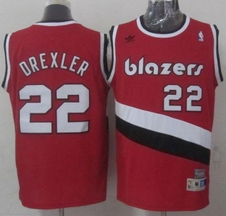 Portland Trail Blazers -22 Clyde Drexler Red Soul Swingman Throwback Stitched NBA Jersey