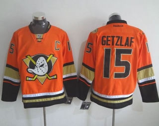Anaheim Ducks -15 Ryan Getzlaf Orange Alternate Stitched NHL Jersey